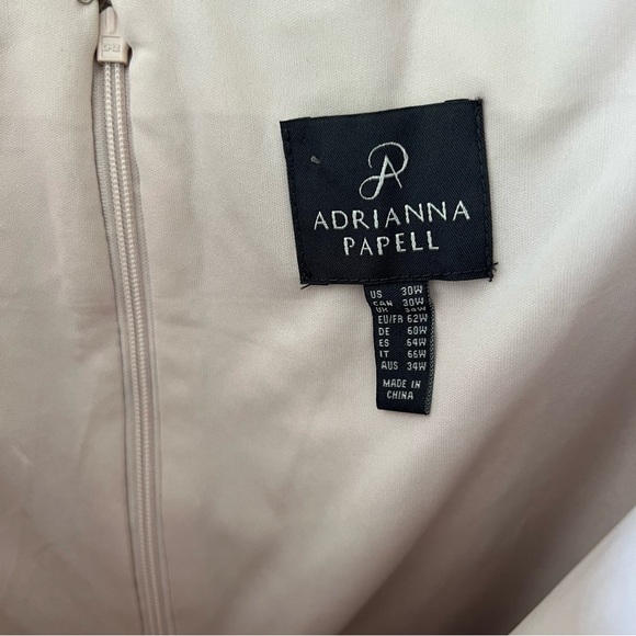 ADRIANNA PAPPEL Plus Size Floral Ruched Formal Dress Size 30W NWT - Picture 9 of 16